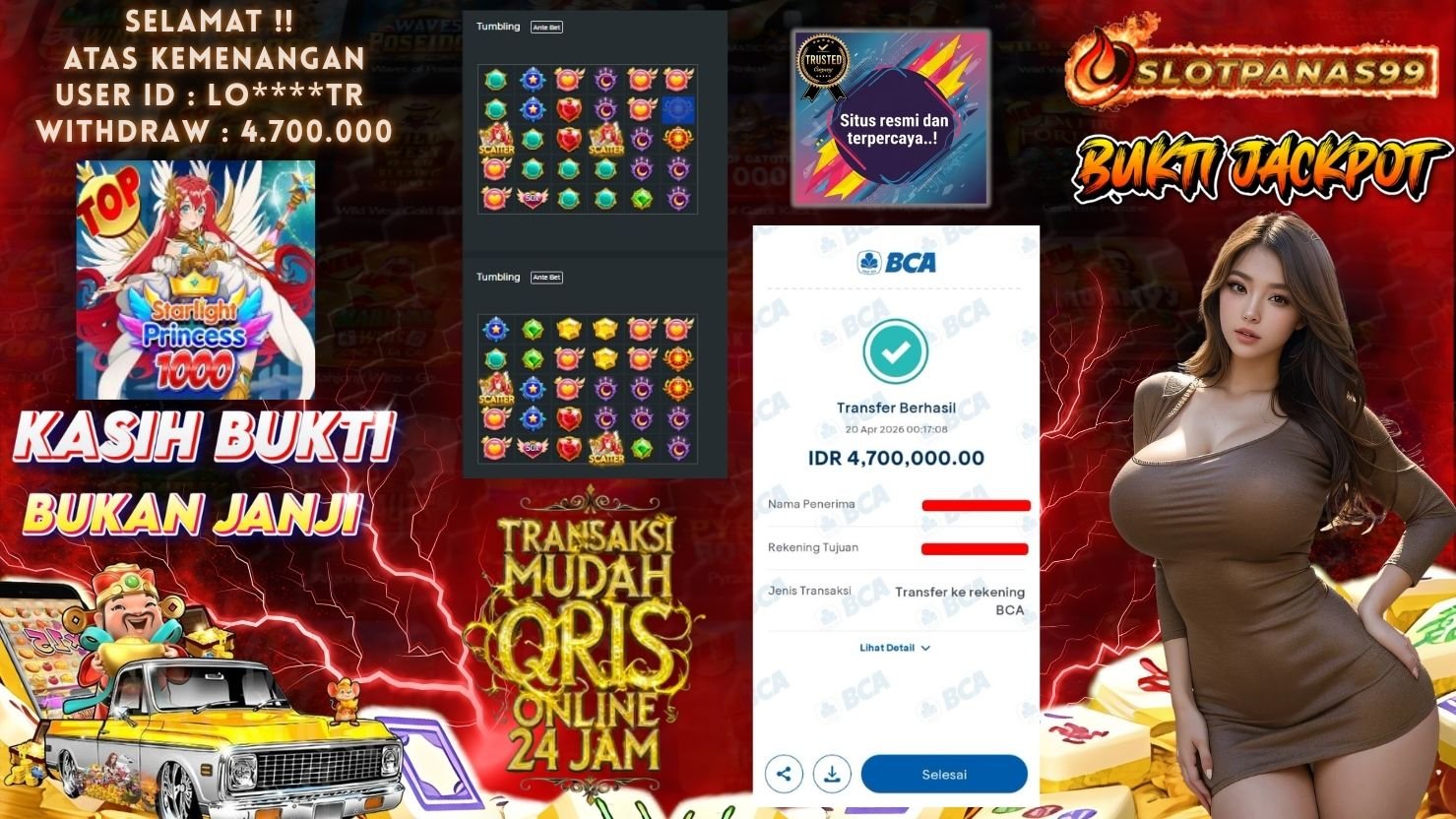 SLOTPANAS99 JACKPOT SLOT STARLIGHT PRINCESS 1000